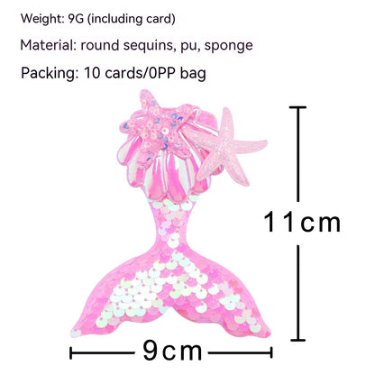 Mermaid Tail Barrettes Girl's Hair Clip