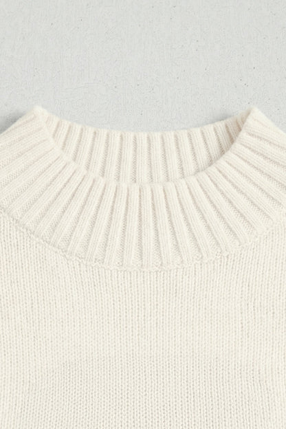 Heart Graphic Cropped Short Sleeve Sweater
