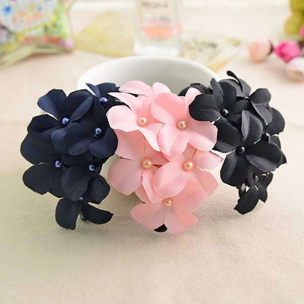 Fabric Six Flower Hair Accessories