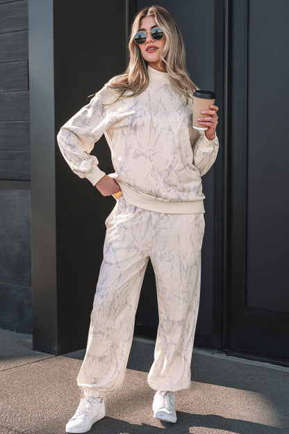 Camo Jogger Top and Pants Set