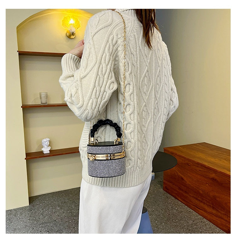 New Versatile Pleated Chain Women's Shoulder Bag