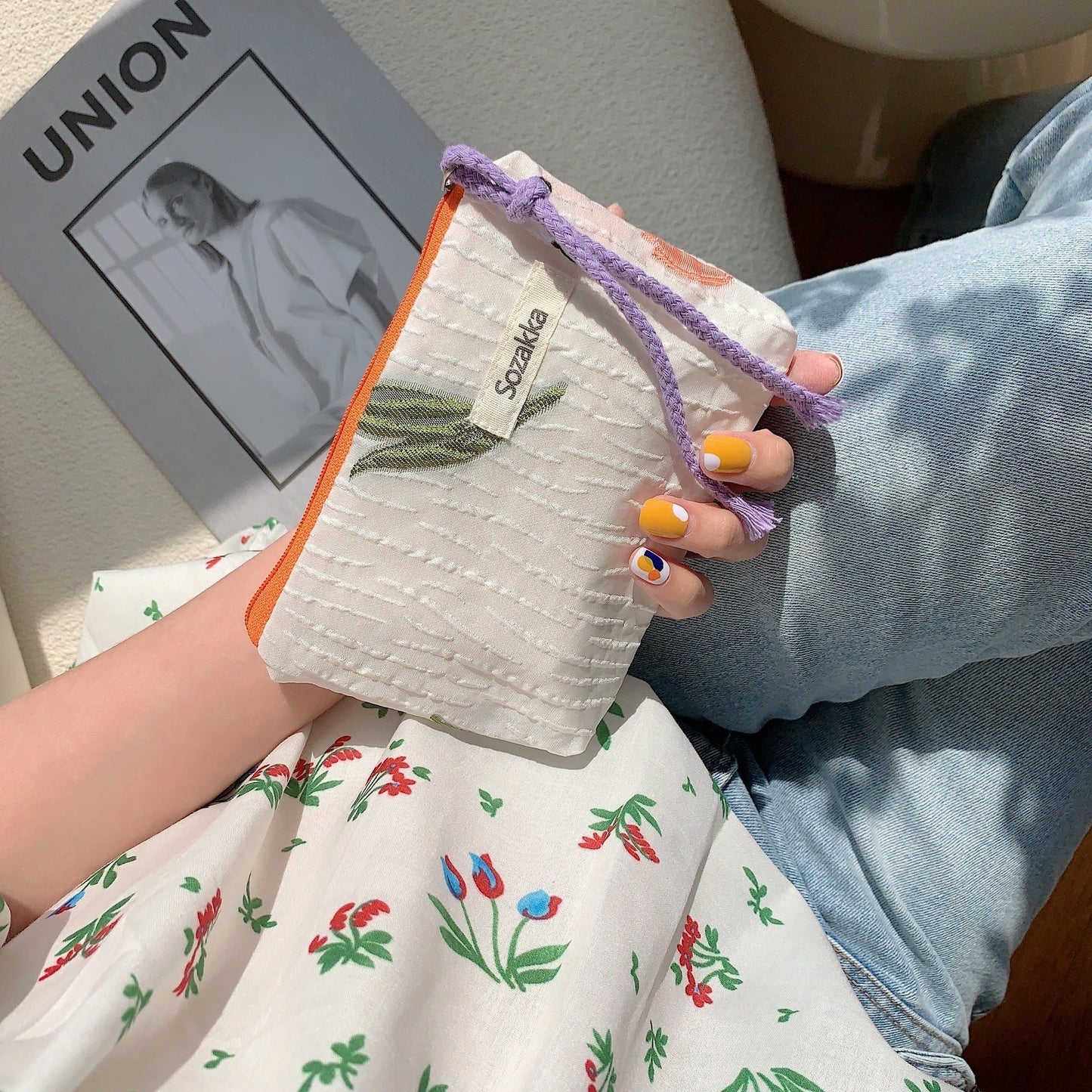 Female Cosmetic Bag Portable Coin Purse Wash Bag