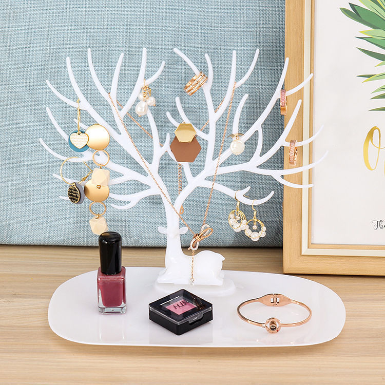 Deer Jewelry Display Stand with Drawer