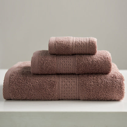 Minimalist Square Cotton Bath Towel Set