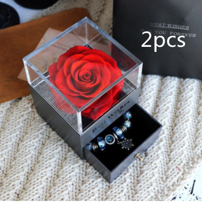 Eternal Rose Jewelry Box for Gifts