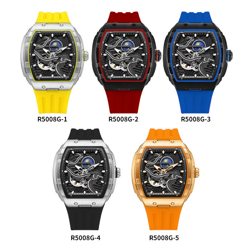 Men's Luminous Waterproof Skeleton Watch