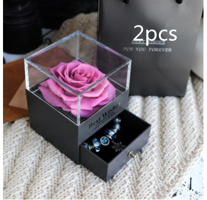 Eternal Rose Jewelry Box for Gifts