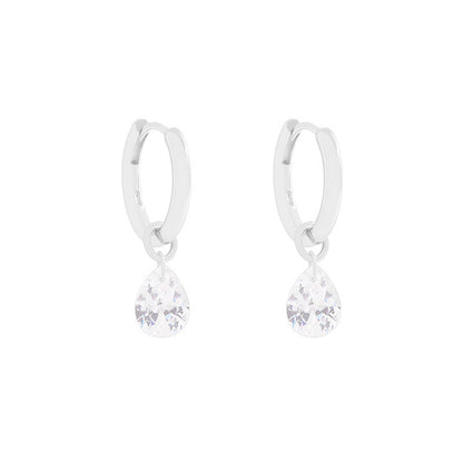 Light Luxury Water Drop Sterling Silver Earrings