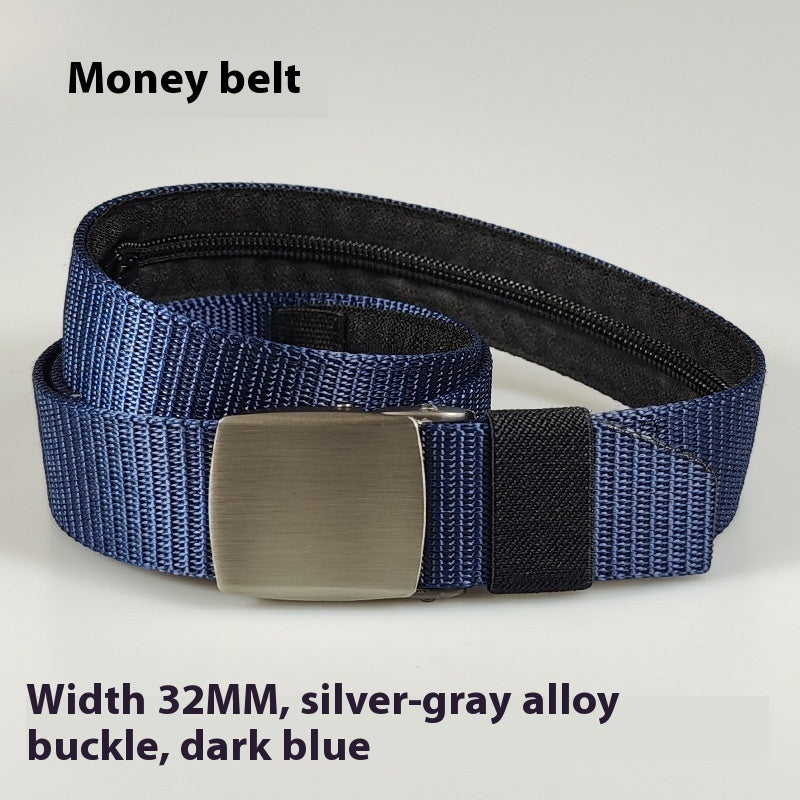 Black Nylon Women's Outdoor Security Belt