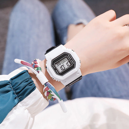 Matcha Green Square Student Sports Watch