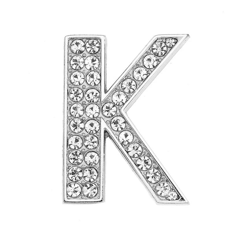 Chrome White Diamond Letters Pet Collar Beads