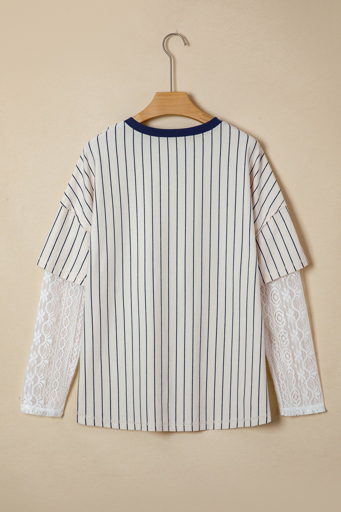 Stripe 88 LOS ANGEL Faux Two-Piece Top
