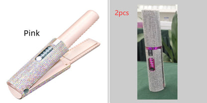 2-In-1 Electric USB Hair Straightening Brush Comb