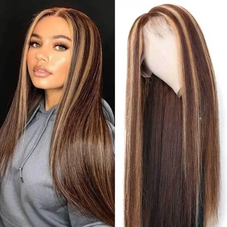 Front Lace Human Hair Wig 4/27T