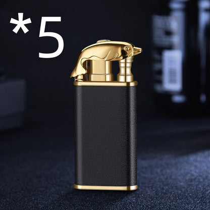 Blue Flame Double Fire Metal Lighter
