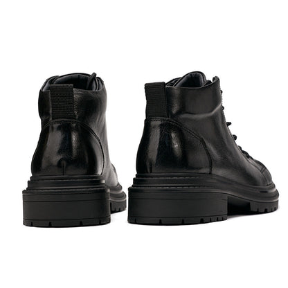 Short Genuine Leather Workwear Boots