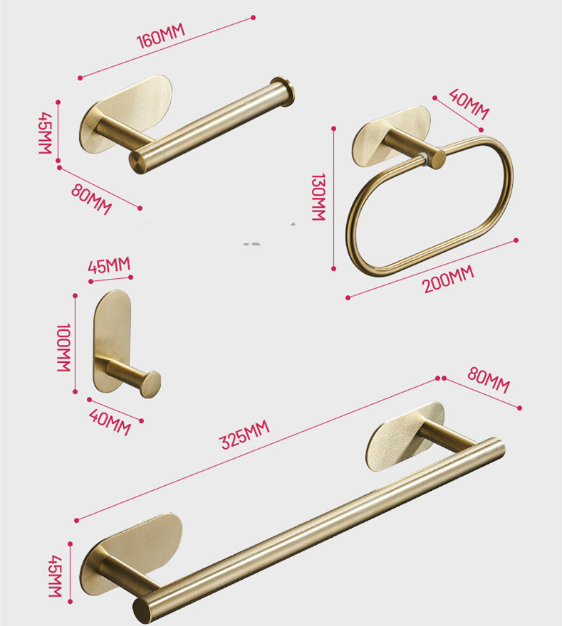 Single Bar Towel Rack Bathroom Hook