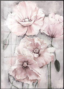 Flower Wall Art Poster, Frameless Decor