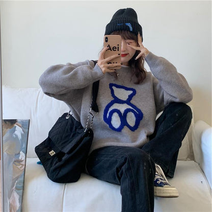 Women's Loose Velvet Thickened Sweater