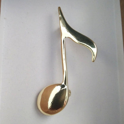 Simple Natural Musical Note Pin Brooch