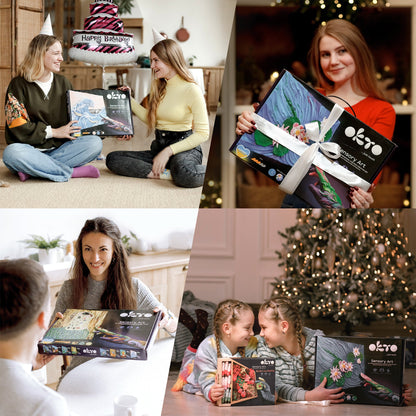 OKTO Sensory Art 3D Painting “Water Lilies” – 11.8” x 15.7” Canvas Kit