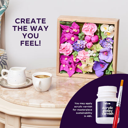 OKTO Sensory Art 3D Woodcraft “Inspiration” – Succulent Craft Kit