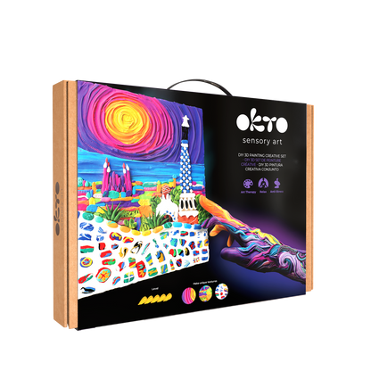 OKTO Air-Dry Clay 3D Painting Kit – #parkguellbarcelona (11.8 x 15.7 in)