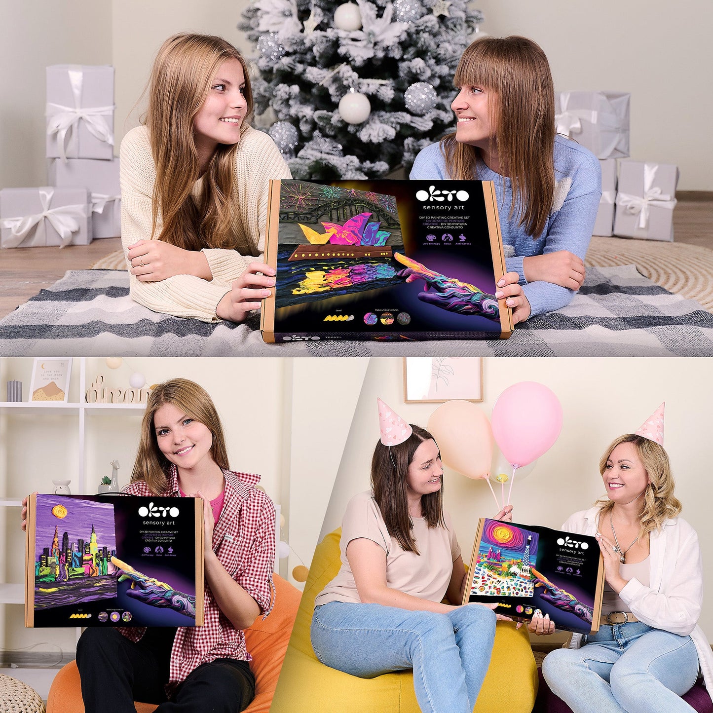 OKTO Air-Dry Clay 3D Painting Kit – #parkguellbarcelona (11.8 x 15.7 in)