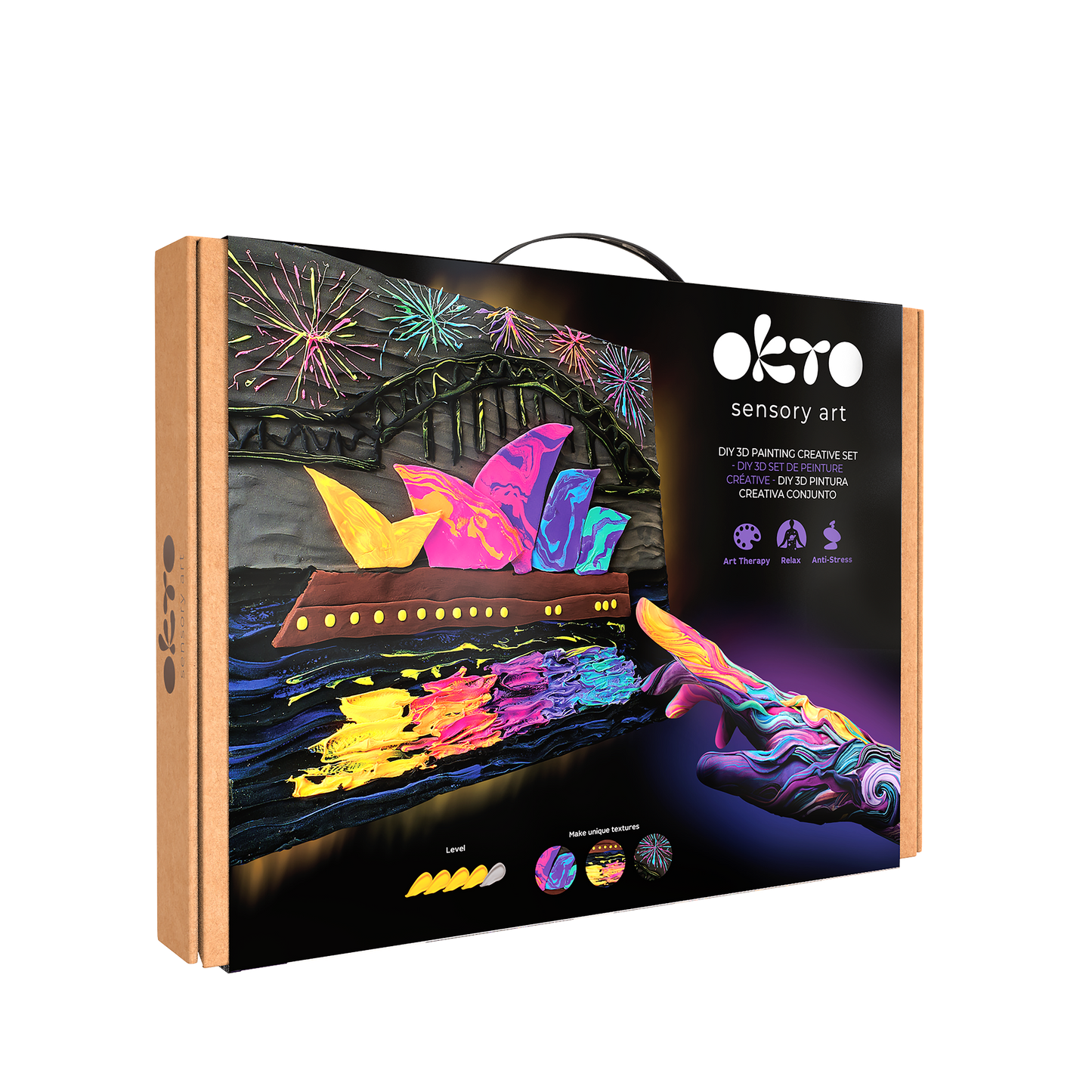OKTO Air-Dry Clay 3D Painting Kit – #sydneyoperahouse (11.8 x 15.7 in)