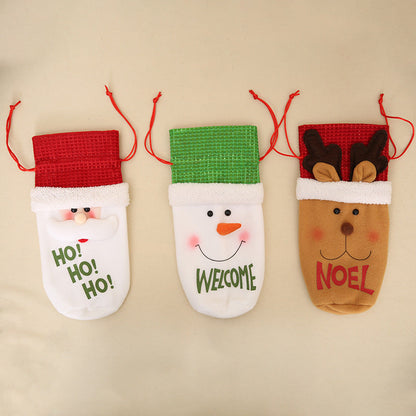 Christmas Wine Bottle Socks Decor