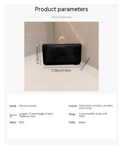 Fashion Rhinestone Ring Shiny Wallet