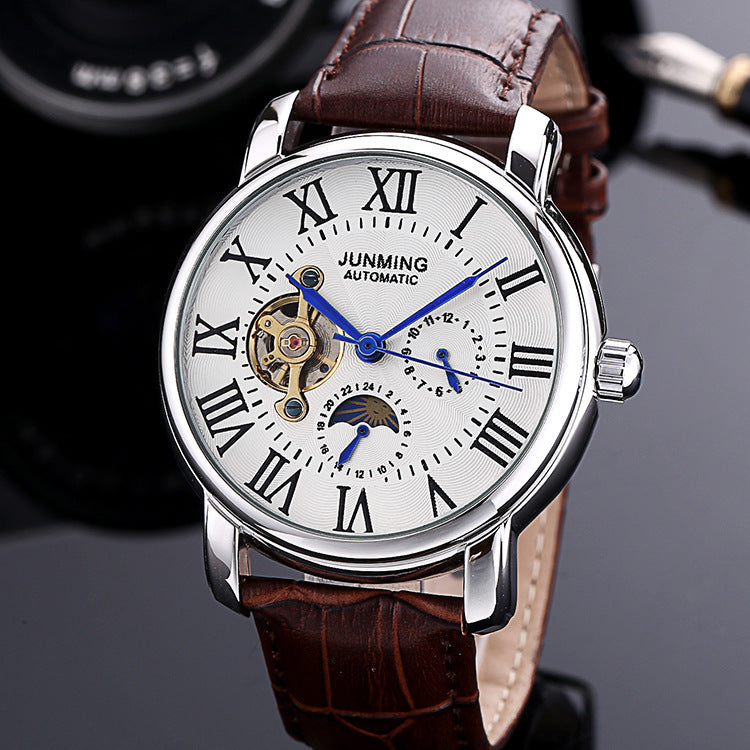 JUNMING Men's Roman Numeral Automatic Watch