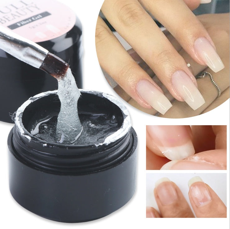 Cracked Repair Nail Fiber Gel - Fiberglass Poly UV Builder