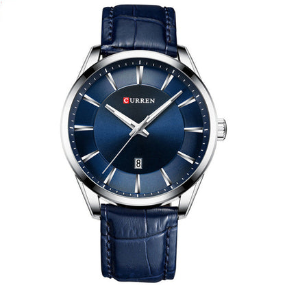 Men's Business Quartz Watch Calendar, Waterproof