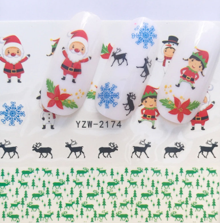 Christmas Water Transfer Nail Stickers