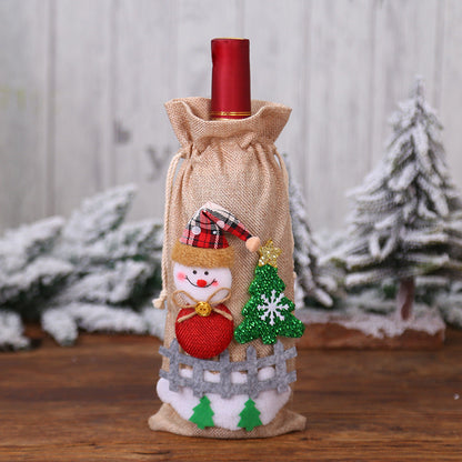 Christmas Wine Bottle Socks Decor