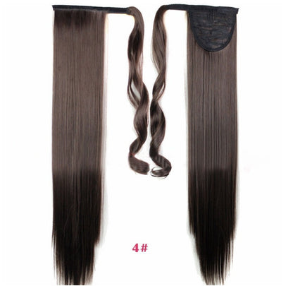 Velcro Wig Ponytail Straight Invisible Hair Extension