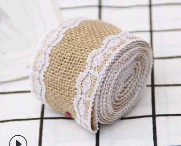 Lace Linen Roll, 5CM Wide, DIY Christmas Decor