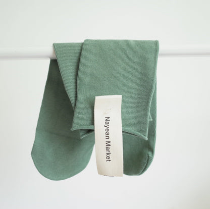 Candy Color Combed Cotton Tube Socks