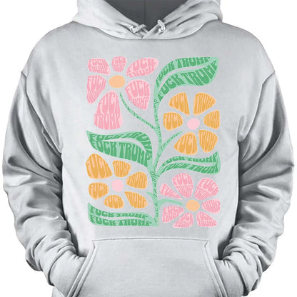 Subtle Floral 8647 Anti Trump Shirt – Progressive Fuck Trump Tee For Democrats And Pro-Democracy Supporters Dark Shirt 682197