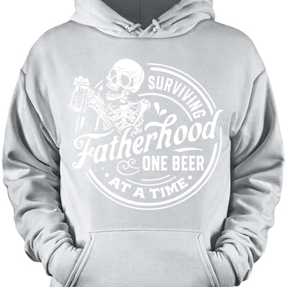 Funny Fatherhood Shirt | Surviving Fatherhood One Beer At A Time T-Shirt | Father’s Day Gift For Dad Or Husband 682257
