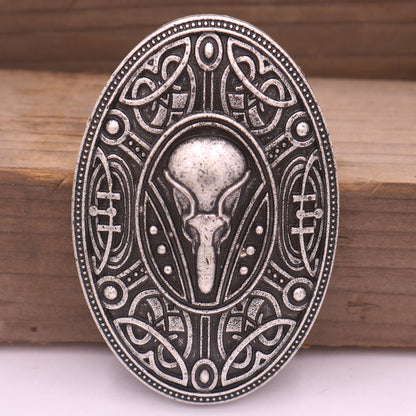 Men's Crow Brooch Nordic Myth Men's Charm