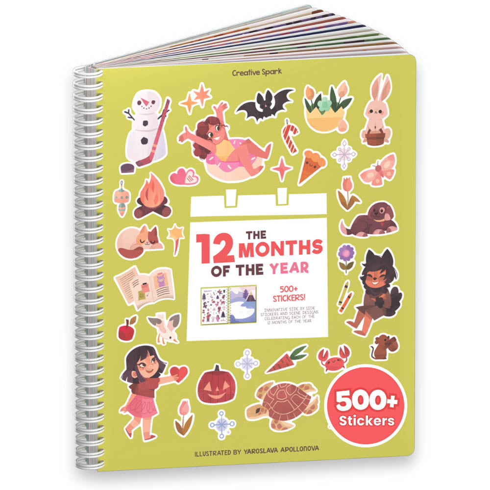 12 months Sticker Book