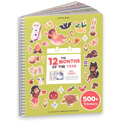 12 months Sticker Book