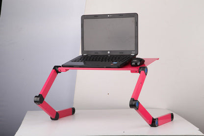 "Adjustable Folding Laptop Stand with Ergonomic Design and Mouse Pad"Adjustable Folding Laptop Stand with Ergonomic Design and Mouse Pad