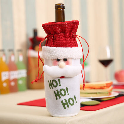 Christmas Wine Bottle Socks Decor