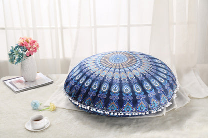 Colorful Mandala Floor Pouf Pillow