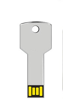 Tin Metal Key USB Flash Drive with Custom Laser Logo