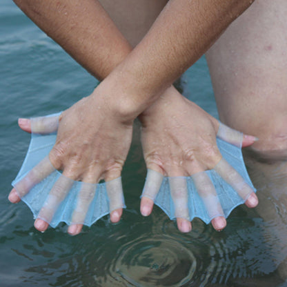 Unisex Frog Swim Flippers & Webbed Gloves