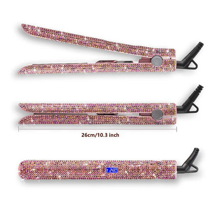 Glitter Hair Flat Iron Titanium Plate Straightener